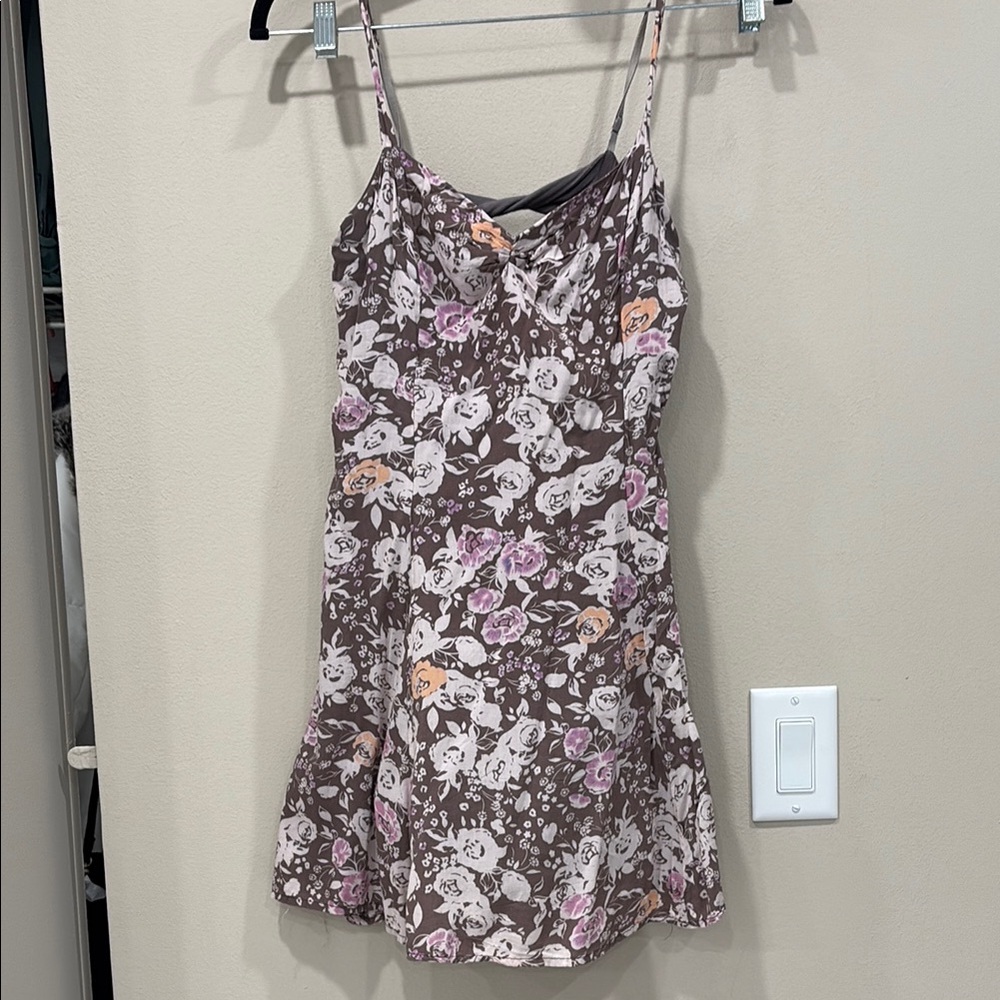 Free People Floral Spaghetti Strap Dress